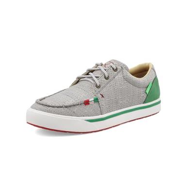 Imagem de Twisted X Cano alto masculino Kicks Soft Toe, Cinza claro e multi, 12 Wide