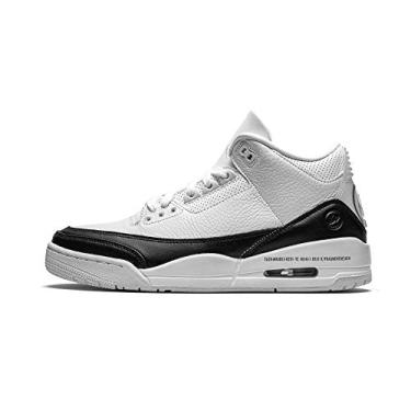 Imagem de Air Jordan 3 Design retrô SP x fragmento por Hiroshi Fujiwara (2020) DA3595-100, Preto/branco, 36