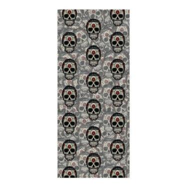 Imagem de Adesivo Decorativo de Porta - Caveira Mexicana - 2623cnpt - Allodi