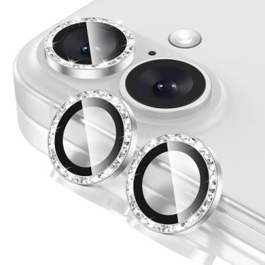 Imagem de Tensea Protetor de tela para câmera de iPhone, vidro temperado 9H, transparente, anel individual de metal para iPhone 6,3 polegadas