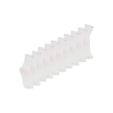 Imagem de Kit com 10 Pares de Meias Cano Longo Lupo 4575-088, Branco