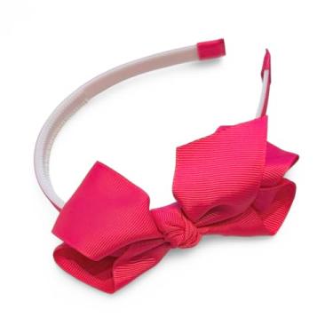 Imagem de Tiara Infantil Arquinho de Cabelo com Laço Boutique (Fucsia)