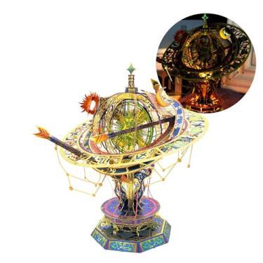 Imagem de MU 3D Metal Puzzles for Adults Twelve Constellations, Metal Model Kits Building Brain Teaser Miniature Zodiac Palace Landscape Architecture Horoscope, DIY Sets Birthday Gift Home Desk Decor
