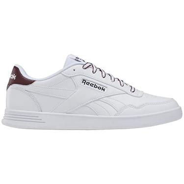 Imagem de Reebok Tênis feminino de couro clássico - preto ou branco, tamanho 34 a 43, Calçado branco/marrom clássico/preto central, 39 BR