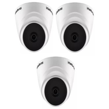 Imagem de kit 3 Câmeras de segurança Intelbras VHL 1220 D 2MP visão noturna infr