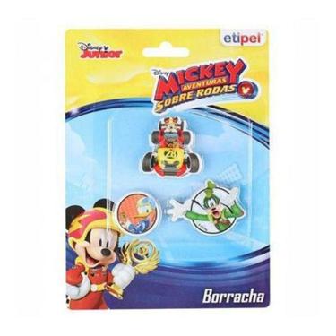 Imagem de Borracha Escolar Com 3 Peças Mickey Na Cartela - Etipel
