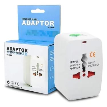 Imagem de Adaptador Tomada Universal Padrão Internacional, Adaptador Mais de 150 Países, Para Viagem, Bivolt, EUA, UK, JP, AU, EU - TKLA