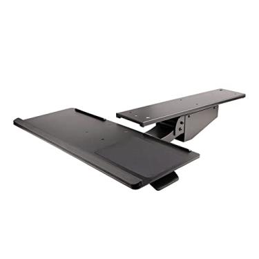 Imagem de StarTech.com Bandeja de teclado sob a mesa - Bandeja de teclado e mouse ajustável em movimento total e altura, plataforma de 25 x 66 cm - Bandeja ergonômica para teclado de computador com mouse pad e