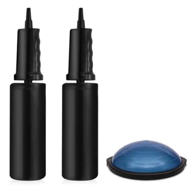 Imagem de KEUYE Bomba de bola compatível com Bosu para balões, bola de ioga, bomba manual manual de treinamento de equilíbrio de bola de ar compatível com Bosu, 2 peças