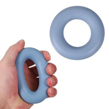 Imagem de YELARXI Anéis de treinamento de força de aderência, fortalecedor portátil de mão fortalecedor de antebraço - adequado para (atletas/escalada/treino/fitness), 8,9 cm e 27,2 kg e azul