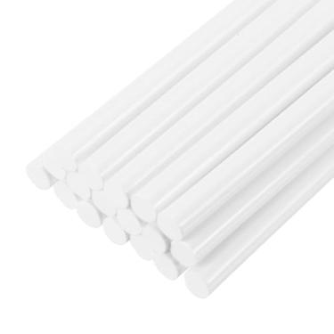 Imagem de PATIKIL Bastões de cola quente para pistola de cola, 20 peças de bastões de cola adesivos coloridos de derretimento a quente a granel para projetos faça você mesmo, decoração de arte de artesanato