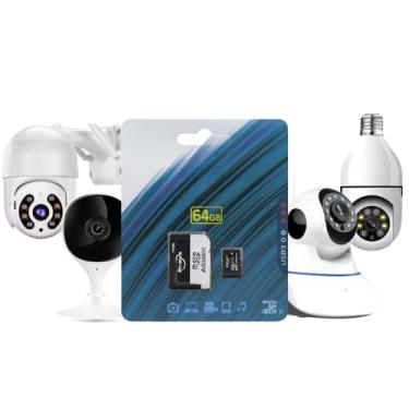 Imagem de Cartão de memória 64gb para camera wifi, camera baba eletronica, 3 antenas, intebra, drones, celular, games, fotos, vídeos salva, friday