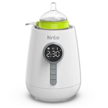 Imagem de Aquecedor de Mamadeira Kinlo 2 em 1 com Temporizador e Desligamento Automático, Tamanho Padrão, KINTO TECH HB 056E, Branco