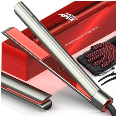 Imagem de Apex Chapinha Prancha de Cabelo Profissional 2 em 1 Alisa e Modela Cachos Aquece em 15 Seg com Memória de Temperatura, 110v, BEKIND