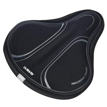Imagem de DAWAY Capa de assento de bicicleta de espuma de memória - C3 almofada extra macia almofada de selim de bicicleta de exercício mais confortável para mulheres e homens, adequada para peloton