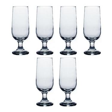 Imagem de 6 Copos Taça Chopp Vidro 300ml Cerveja - NADIR FIGUEREIDO