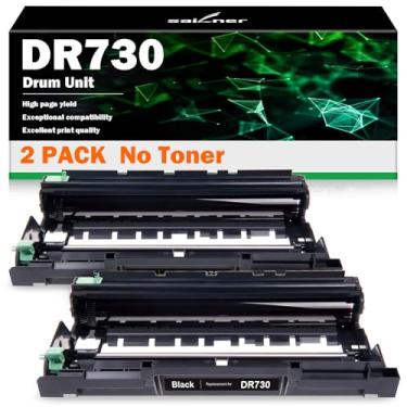 Imagem de SAILNER Substituição de unidade de tambor DR730 compatível com Brother DR-730 DR 730 TN760 TN-760 compatível com MFC-L2710DW MFC-L2750DW HL-L2350DW HL-L2370DW HL-L2395DW DCP-L2550DW (pacote com 2, não