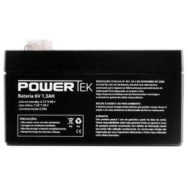 Imagem de Bateria 6v 1,3ah - Multiuso Recarregável - Balanças Nobreak - POWERTEK