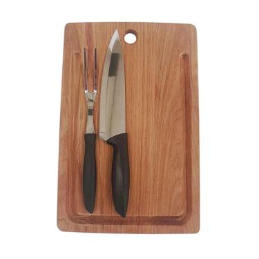 Imagem de Kit 3 Peças Churrasco Tramontina Tabua Garfo Faca
