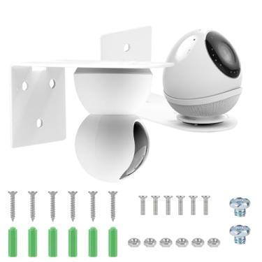 Imagem de Suporte de parede, conjunto de instalação flexível, suporte de parede adesivo para prateleira, suporte ajustável compatível com câmera de segurança interna Google Nest Cam