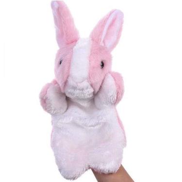 Imagem de Bonecos de mão ZUXUCUVU Bunny Rabbit Pelush Animals para crianças