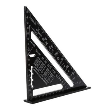 Imagem de Esquadro 12 Polegadas 30cm Alumínio Triangular Transferidor