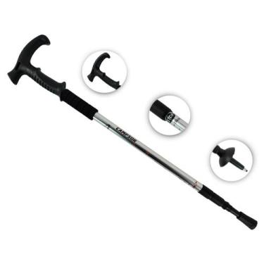 Imagem de Bengala De Caminhada Leve Anti Impacto Altura Ajustável Campsor - Negó