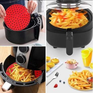 Imagem de Protetor Tapete Silicone Redondo Para Fritadeira Airfryer - Uny Gift, 