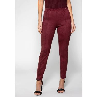 Imagem de Calça Skinny Suede Guess Bordô-Feminino