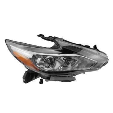 Imagem de UnayKolb Carcaça cromada farol de halogênio lado do passageiro lado direito para Nissan Altima 2016 para Nissan Altima 2017 2017 para Nissan Altima 2018 NI2503247 260109HS0A