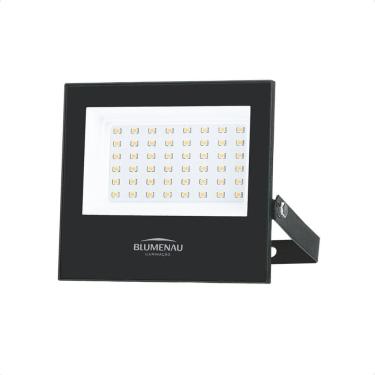 Imagem de Refletor Blumenau De Led Slim 50W Preto Bivolt 4100K