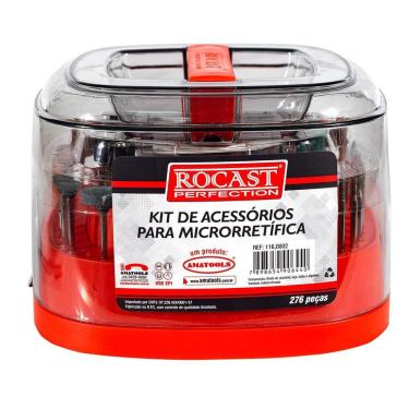 Imagem de Kit De Acessórios Micro Retífica 276 Peças Estojo - 116,0002