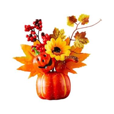Imagem de Fxzqgnh Abóbora de Outono, Enfeite de ação de Graças, Ideal para Mesa, Casa, Lareira, Centro de Mesa E Festas, Style G, Tamanho real
