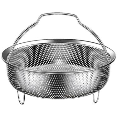 Imagem de Cestos De Vapor Para Cozinhar,Vaporizador Multifuncional De Aço Inoxidável Com Alça - Inserção De Coador De Metal Para Panela | Para Legumes Carne Comida E Massa