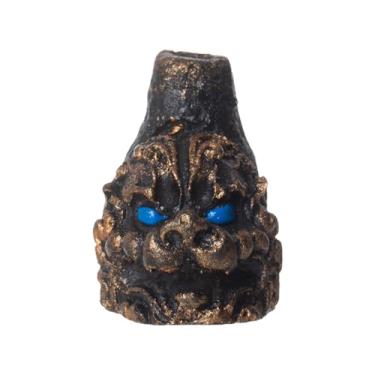 Imagem de Apito da Morte - Criador de assustador de argila pintada à mão para brincadeiras e aventuras ao ar livre | Efeito de grito assustador para Halloween, acampamento e equipamento de sobrevivência