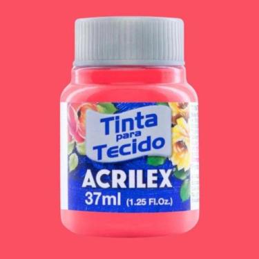 Imagem de Tinta para Tecido Fosca 37ml Acrilex - Cores Quentes - 04140, CORAL - 