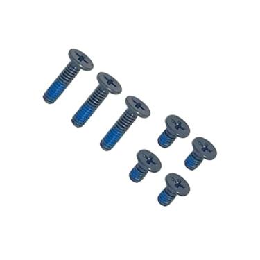 Imagem de Zahara Preto 7 peças capa inferior inferior capa de substituição parafusos para Lenovo IdeaPad Yoga 7 16IAP7 82QG Yoga 7 16IAH7 82UF