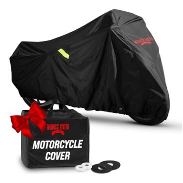 Imagem de Badass Moto - Capa de motocicleta à prova d'água ao ar livre, capa de motocicleta resistente, capa de sol para motocicleta, serve para capa de motocicleta Harley Davidson, capa de motocicleta Cruiser