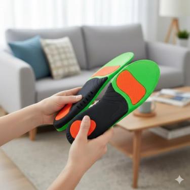 Imagem de Palmilha Ortopédica Gel Anatômica – Absorção de Impacto e Conforto