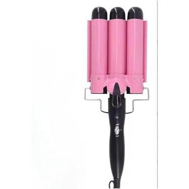 Imagem de Chapinha Ondulador Formador Triplo 22mm Modelador de Cachos Onda Cabelo Cerâmica 200°C(R0SA)