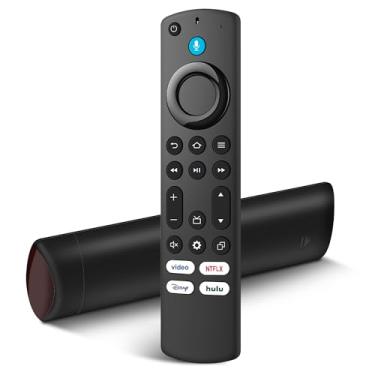 Imagem de Substituição de controle remoto de TV compatível com todas as séries Fire, para TVs Stick (2ª/3ª geração, 4K, Lite)/4K Max (1ª/2ª geração), para Fire TCL Smart TV/Cube/Insignia/Pioneer/Omni Series