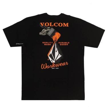 Imagem de Camiseta Volcom Enamel - Preto-Masculino