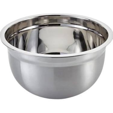 Imagem de Tigela Inox Bowl Profissional, Aço Inoxidável, 22cm de Diâmetro, 10.5cm de Altura, Multiuso para Cozinha, Acabamento Liso, 150g
