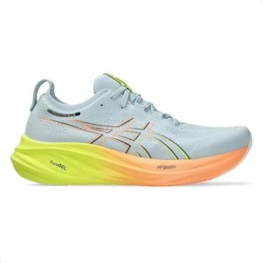 Imagem de Tênis Asics Gel-nimbus 26 Paris Feminino - 34 - Cinza/laranja