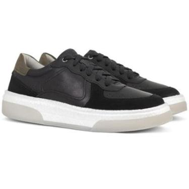 Imagem de Tênis Democrata Masculino Casual Beat Pulse Couro Confortável Cadarço de Amarrar 623101-Masculino