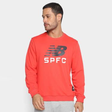 Imagem de Blusa Moletom São Paulo New Balance Manga Longa Masculina-Masculino