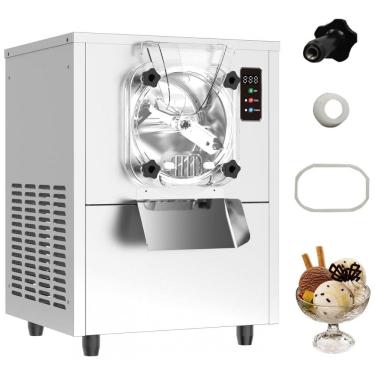 Imagem de Máquina de Sorvete Tipo Italiano Hard Ice Cream AnyDoor 4,5L 1290W 110V Prata Digital LED Compressor Potente Limpeza Automática