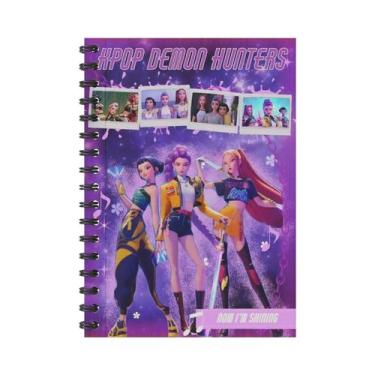 Imagem de Caderno Espiral K-pop Demon Hunters Com Personagens De Anime Para Estu