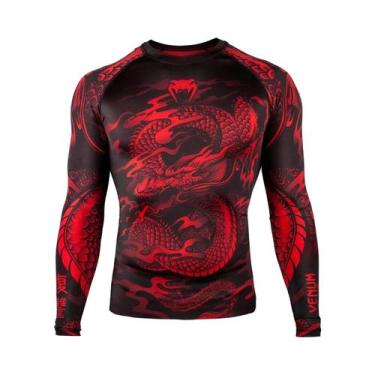 Imagem de Camiseta De Compressão Masculina De Manga Longa 3D UFC Jiu Jitsu BJJ A