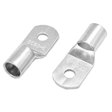 Imagem de FFHDJL 20 peças SC50-6 50-8 50-10 50-12 Kit de terminal de cabo de cobre orifício de parafuso terminais de bateria conector de nariz de cobre (SC50-6)